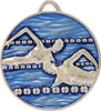 Swimming Medal Silver 50mm