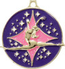 Dance Silhouette Medal Purple 50mm