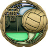 Netball Medal Gold 64mm Netball Medal Gold 64mm