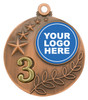 Achievement Two Tone 3rd Medal Bronze 50mm Achievement Two Tone 3rd Medal Bronze 50mm