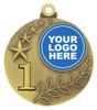 Achievement Two Tone 1st Medal Gold 50mm Achievement Two Tone 1st Medal Gold 50mm