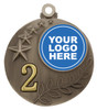 Achievement Two Tone 2nd Medal Silver 50mm Achievement Two Tone 2nd Medal Silver 50mm