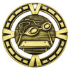Swimming Varsity Medal Gold 65mm
