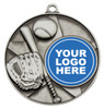 Baseball - Softball Topline Medal Silver 50mm