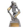 Cricket Flag Bowler Trophy Silver 290mm