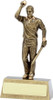 Cricket Hero Bowler Trophy Gold 160mm