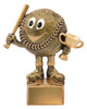 Baseball - Softball Character Trophy Gold 130mm