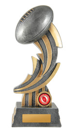 Aussie Rules Thunderbolt Trophy Silver-Gold 225mm Aussie Rules Thunderbolt Trophy Silver-Gold 225mm