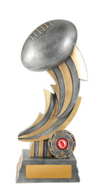 Aussie Rules Thunderbolt Trophy Silver-Gold 300mm Aussie Rules Thunderbolt Trophy Silver-Gold 300mm