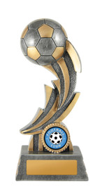 Football Thunderbolt Trophy Silver-Gold 150mm Football Thunderbolt Trophy Silver-Gold 150mm