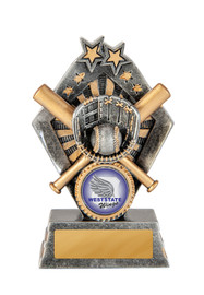 Baseball - Softball Sunrise Trophy Silver-Gold 120mm
