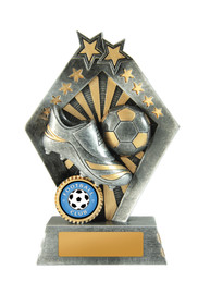 Football Sunrise Trophy Silver-Gold 155mm