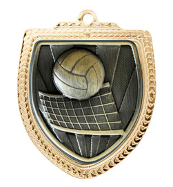 Shield Medal - Volleyball 80mm Shield Medal - Volleyball 80mm
