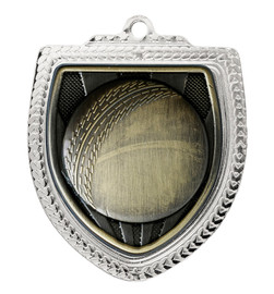 Shield Medal - Cricket Ball 80mm Shield Medal - Cricket Ball 80mm
