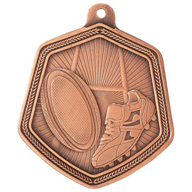 Rugby Falcon Medal Bronze 67mm Rugby Falcon Medal Bronze 67mm