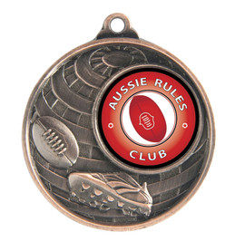 Aussie Rules Global Medal Bronze 50mm Aussie Rules Global Medal Bronze 50mm