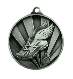 Athletics Sunrise Medal Silver 50mm Athletics Sunrise Medal Silver 50mm