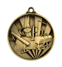 Gymnastics Sunrise Medal Gold 50mm Gymnastics Sunrise Medal Gold 50mm