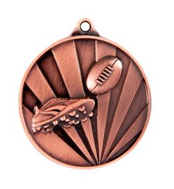 Aussie Rules Sunrise Medal Bronze 50mm Aussie Rules Sunrise Medal Bronze 50mm