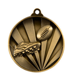 Aussie Rules Sunrise Medal Gold 50mm Aussie Rules Sunrise Medal Gold 50mm
