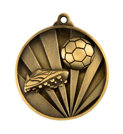 Football Sunrise Medal Gold 50mm Football Sunrise Medal Gold 50mm