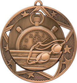 Swimming Medal Bronze 70mm