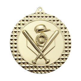 Baseball - Softball Medal Gold 70mm Baseball - Softball Medal Gold 70mm