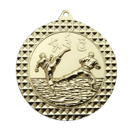 Martial Arts Medal Gold 70mm Martial Arts Medal Gold 70mm