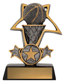 Basketball Tri Star Trophy 110mm Basketball Tri Star Trophy 110mm