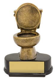 Novelty Toilet Trophy Gold 140mm Novelty Toilet Trophy Gold 140mm