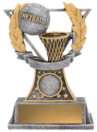 Netball Classic Trophy Silver 150mm Netball Classic Trophy Silver 150mm