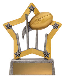 Aussie Rules Mini Star Trophy 125mm Aussie Rules Mini Star Trophy 125mm