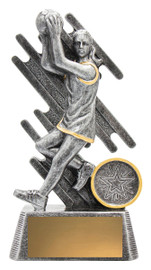 Netball Zoom Player Trophy Silver 150mm Netball Zoom Player Trophy Silver 150mm
