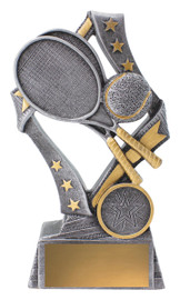 Tennis Flag Trophy Silver 155mm Tennis Flag Trophy Silver 155mm