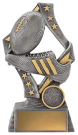 Aussie Rules Flag Trophy Silver 175mm Aussie Rules Flag Trophy Silver 175mm