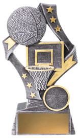 Basketball Flag Trophy Silver 155mm Basketball Flag Trophy Silver 155mm