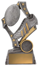 Rugby Flag Trophy Silver 155mm Rugby Flag Trophy Silver 155mm