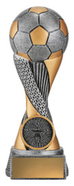 Football Apex Trophy Silver & Gold 150mm