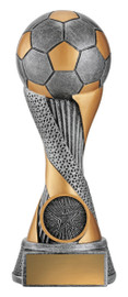 Football Apex Trophy Silver & Gold 175mm