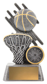 Basketball Zoom Trophy Silver 110mm Basketball Zoom Trophy Silver 110mm