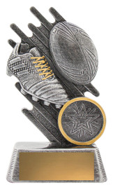 Rugby Zoom Trophy Silver 110mm