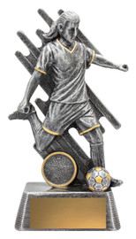 Football Zoom Trophy Silver 190mm Football Zoom Trophy Silver 190mm