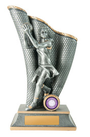 Netball Wave Trophy Silver-Gold 250mm Netball Wave Trophy Silver-Gold 250mm
