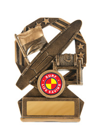 Surf Lifesaving Bronzed Aussie Trophy 120mm Surf Lifesaving Bronzed Aussie Trophy 120mm