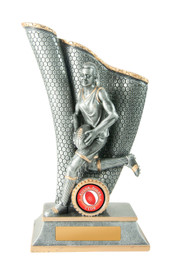 Aussie Rules Wave Female Trophy Silver-Gold 200mm Aussie Rules Wave Female Trophy Silver-Gold 200mm