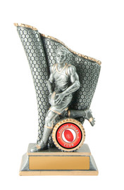 Aussie Rules Wave Trophy Silver-Gold 150mm Aussie Rules Wave Trophy Silver-Gold 150mm