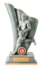 Aussie Rules Wave Trophy Silver-Gold 250mm Aussie Rules Wave Trophy Silver-Gold 250mm