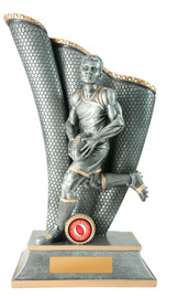Aussie Rules Wave Trophy Silver-Gold 300mm Aussie Rules Wave Trophy Silver-Gold 300mm