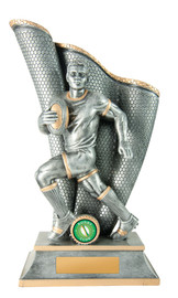 Rugby Wave Trophy Silver-Gold 300mm Rugby Wave Trophy Silver-Gold 300mm
