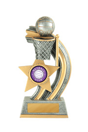 Netball Curve Ball Trophy 155mm Netball Curve Ball Trophy 155mm
